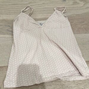 Brandy Melville pink heart tank top
